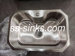 SUS304 लोफ्ट किचन ग्रेड स्टेनलेस स्टील सिंगल बाउल सिंक
