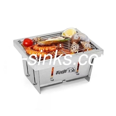 इलेक्ट्रॉनिक इग्निशन के साथ पोर्टेबल लकड़ी के कोयले BBQ ग्रिल ट्रॉली आपका अंतिम BBQ समाधान