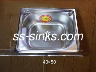 टॉपमाउंट किचन सिंक सिंगल बाउल विथ ड्रेनबोर्ड 30 X 17 इंच एक या दो छेद के लिए किचन सिंक विथ ड्रेनबोर्ड