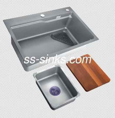 कॉम्पैक्ट रसोई के लिए पॉलिश कोने स्टेनलेस स्टील रसोई सिंक 18G गेज