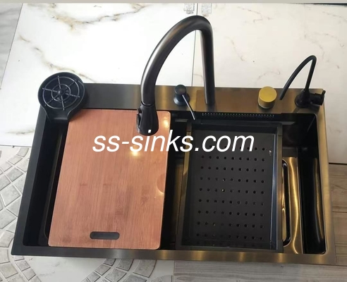 आधुनिक और क्लासिक रसोई के लिए सुंदर चांदी 304 स्टेनलेस स्टील रसोई सिंक