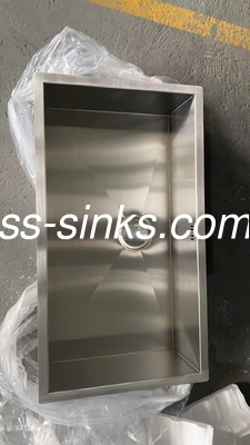 सामान के साथ DIY अनुकूलित स्टेनलेस स्टील एकल कटोरा हस्तनिर्मित सिंक