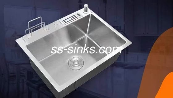 टॉपमाउंट इंस्टॉलेशन स्टेनलेस स्टील सिंगल बाउल सिंक फॉर स्क्वायर किचन रीमॉन्टेशन