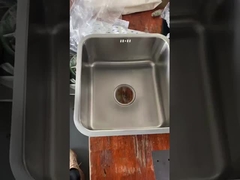 कैबिनेट के लिए स्थापित करने में आसान 40*40 सेमी वर्ग एकल कटोरा अंडरमाउंट सिंक