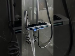 OEM ब्लैक ब्रश निकेल स्टेनलेस स्टील शॉवर सेट दीवार पर घुड़सवार