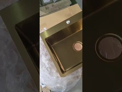 स्वर्ण रंग का स्टील सिंक एकल डबल सिंक चीन आपूर्तिकर्ता