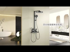 होटल बाथरूम स्टेनलेस रेन शॉवर सेट ब्लैक मिरर पॉलिशिंग